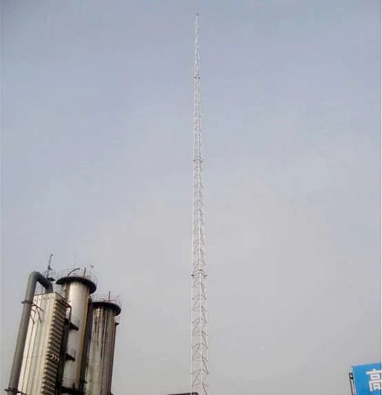 钢索塔做避雷针