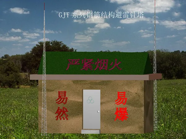 雷劈到避雷塔