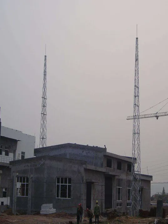 钢结构避雷针塔及高杆灯安装