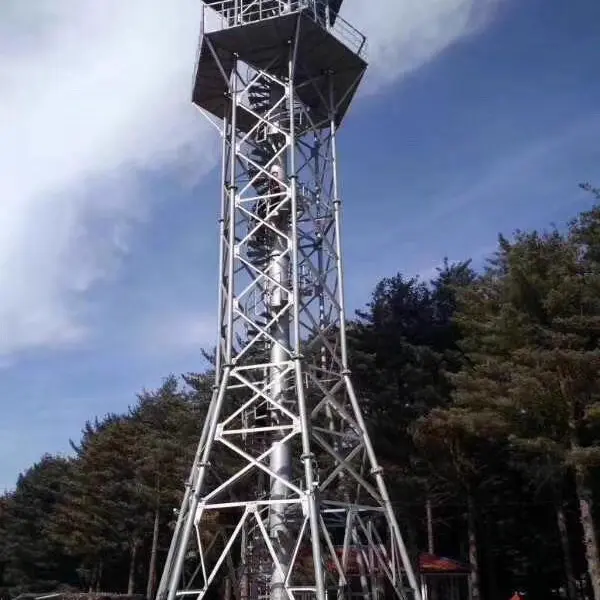 监控塔选型服务_四角vs单管对比分析