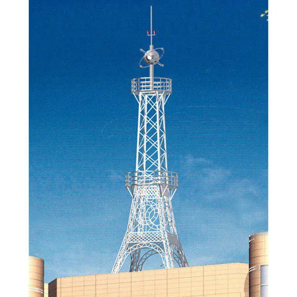 楼顶角钢避雷塔安装