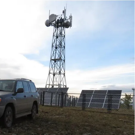 移动通信塔离院内多远