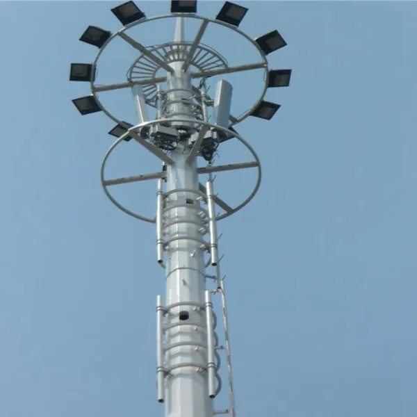 给移动信号塔安装天线