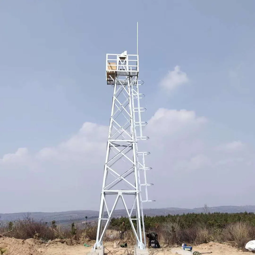 12米角钢监控塔型号可定制