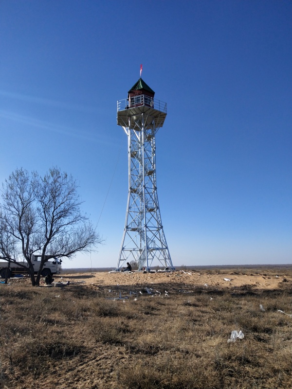 陕西榆林21米六柱瞭望塔